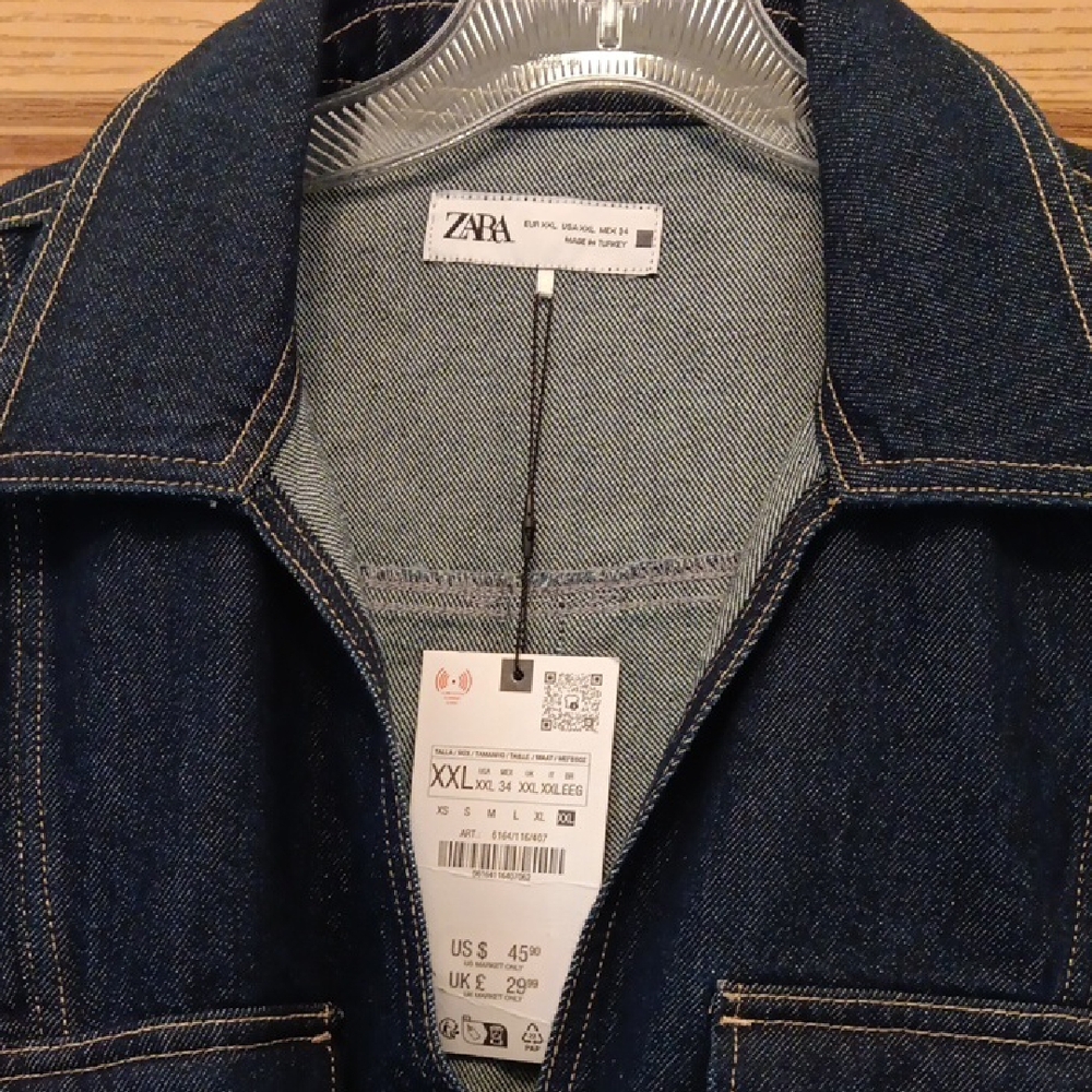 Zara Indigo Denim Jacket